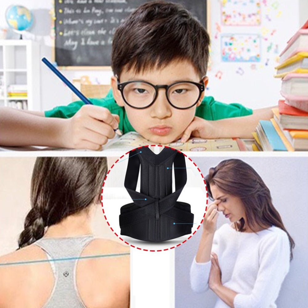 VOZA AlignPro Full-Back Posture Corrector with Lumbar Support & Magnetic Inserts