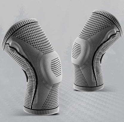 VOZA PatellaCore Knitted Knee Sleeve with Silicone O-Ring Insert & Spring Stabilizers