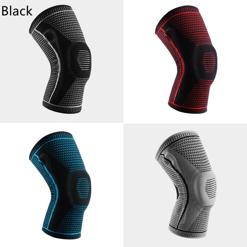 VOZA PatellaCore Knitted Knee Sleeve with Silicone O-Ring Insert & Spring Stabilizers