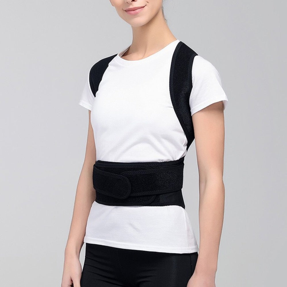 VOZA AlignPro Full-Back Posture Corrector with Lumbar Support & Magnetic Inserts