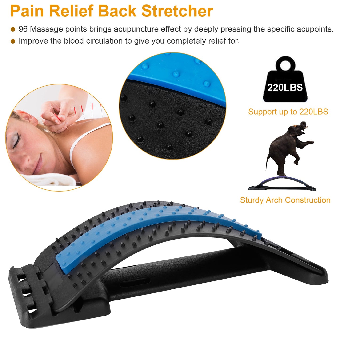 VOZA SpineAlign Arc Lumbar Back Stretcher & Decompression Device