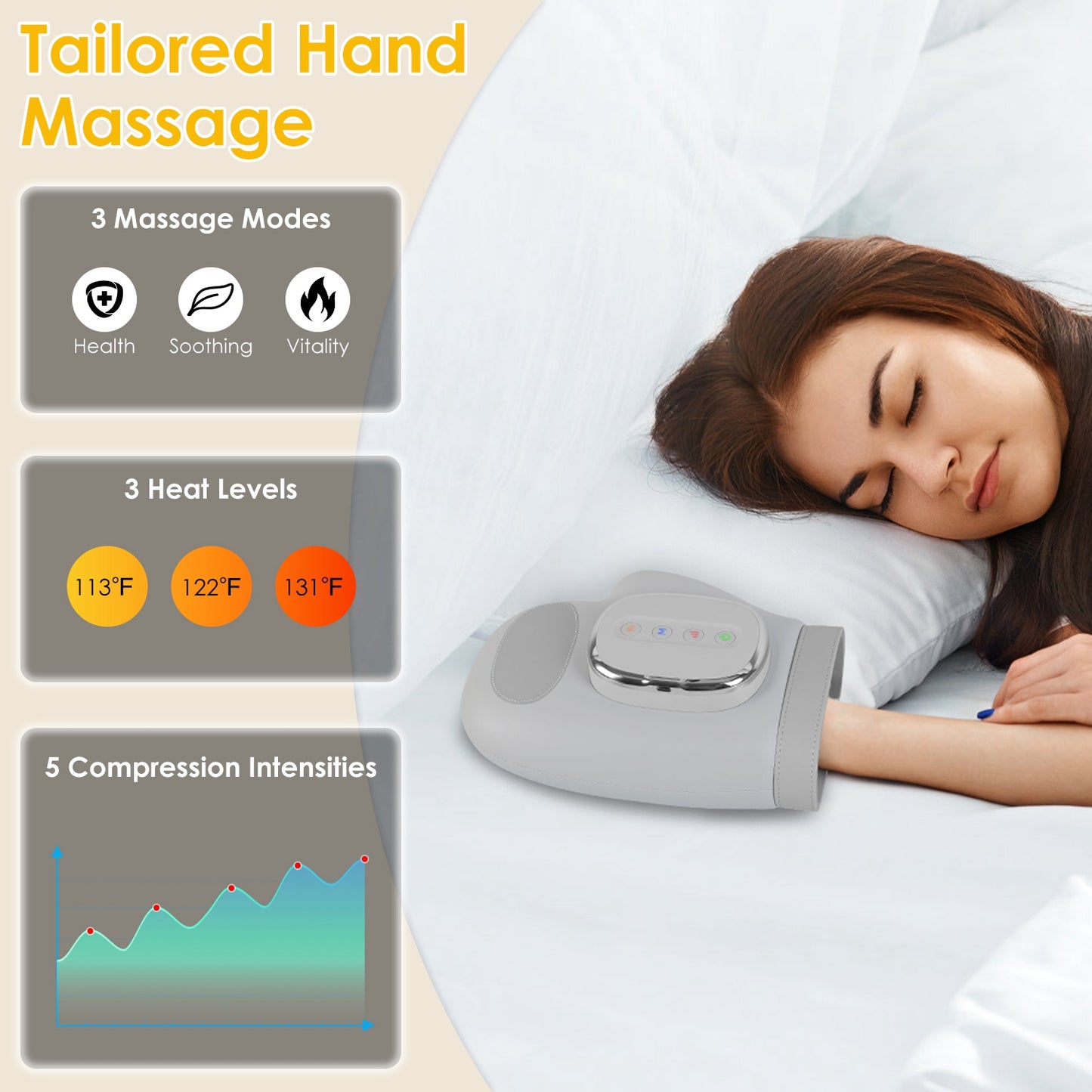 VOZA SootheSync Heated Hand Massager Glove