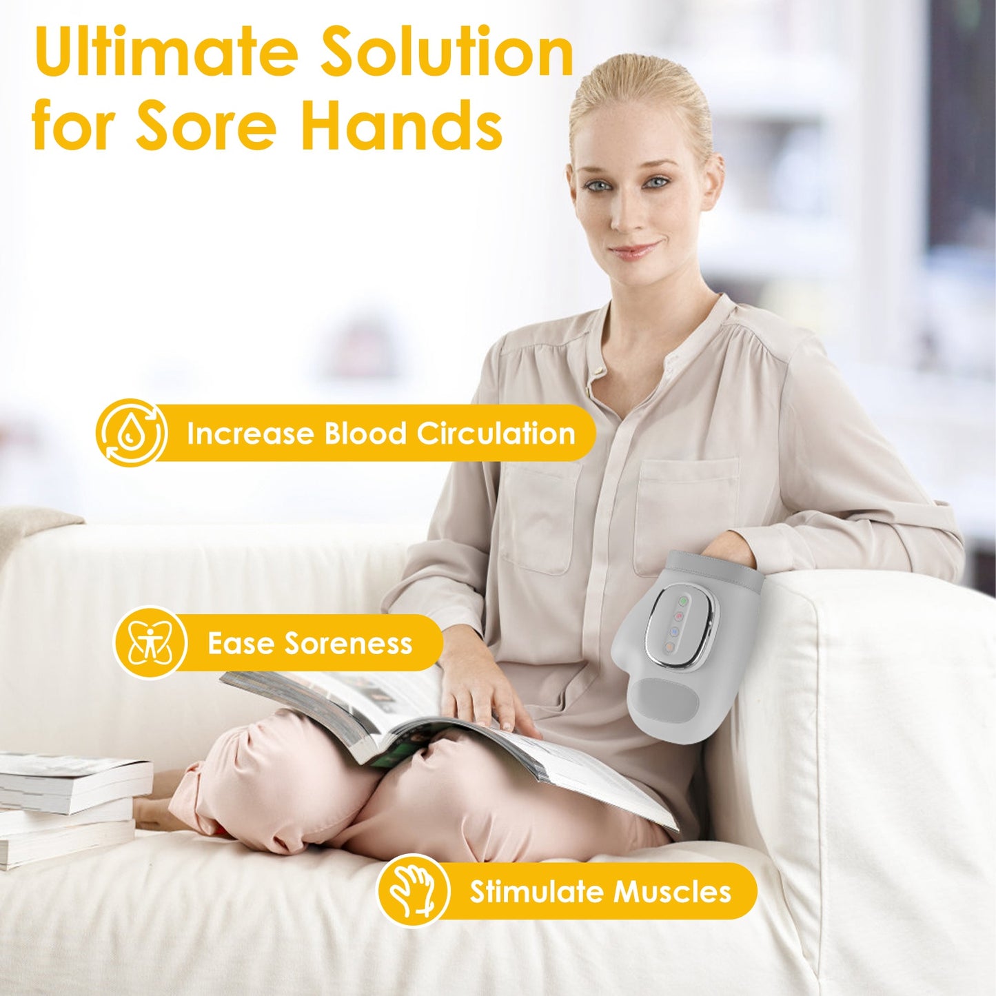 VOZA SootheSync Heated Hand Massager Glove