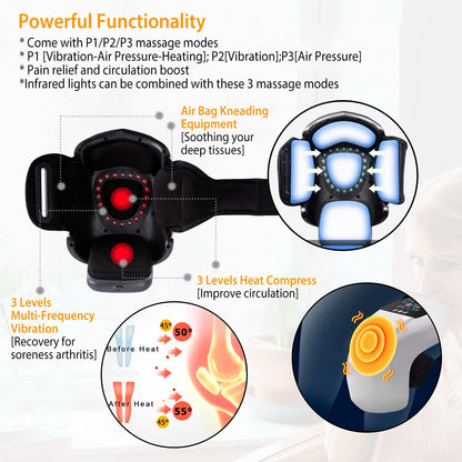 VOZA FlexRestore 4-in-1 Infrared Air-Pressure Knee Massager
