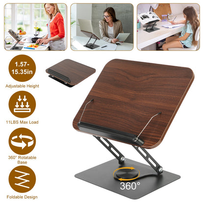 VOZA ErgoFlex Foldable Book & Tablet Stand with 360° Base