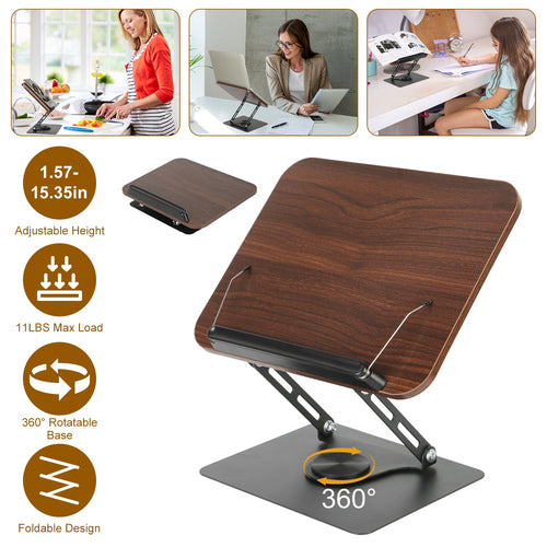 VOZA ErgoFlex Foldable Book & Tablet Stand with 360° Base