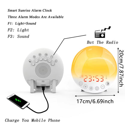 VOZA DawnSync Sunrise Alarm Clock