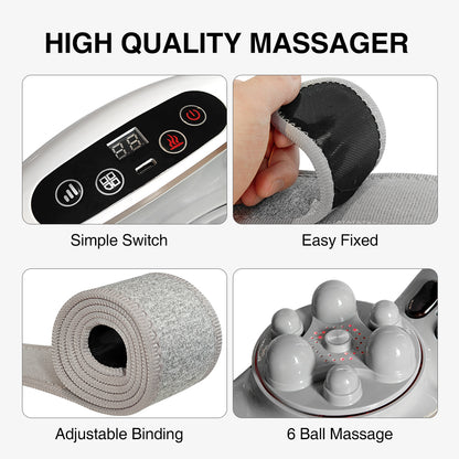VOZA Visceral Relief Electric Kneading Disc Massager with Infrared Heat