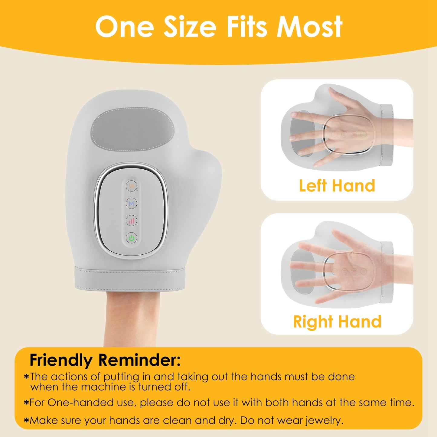 VOZA SootheSync Heated Hand Massager Glove