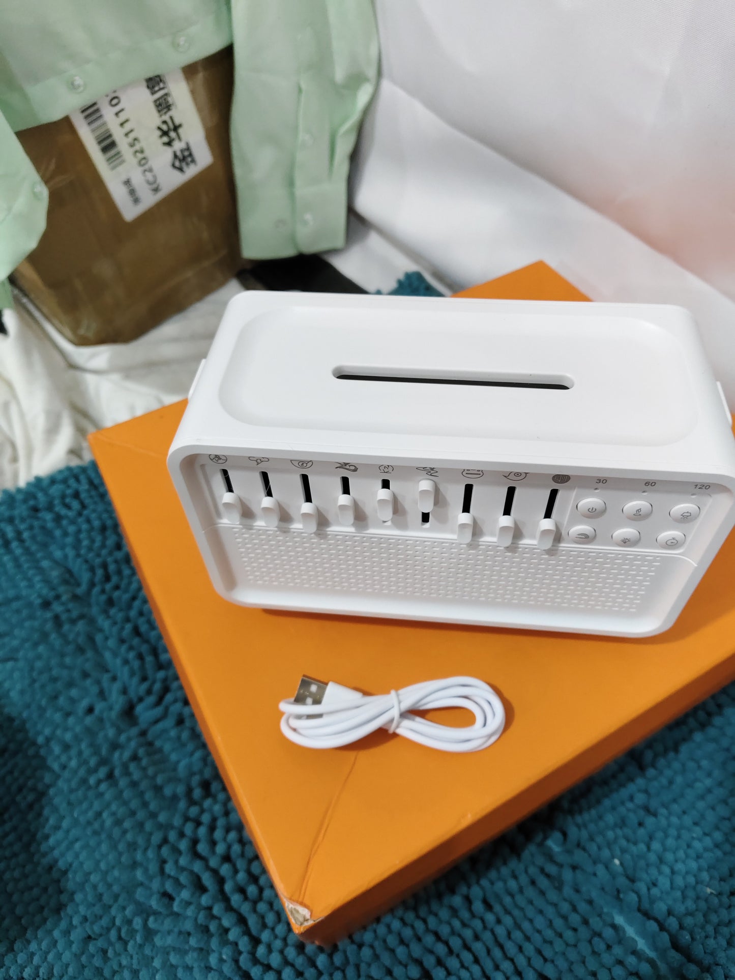 VOZA SomniCore 3-in-1 Flame Humidifier, White Noise & Sleep Light