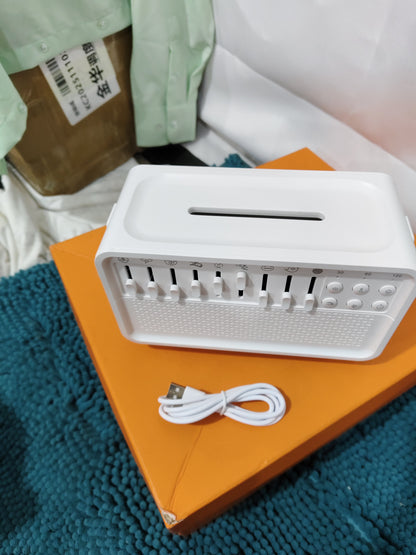 VOZA SomniCore 3-in-1 Flame Humidifier, White Noise & Sleep Light