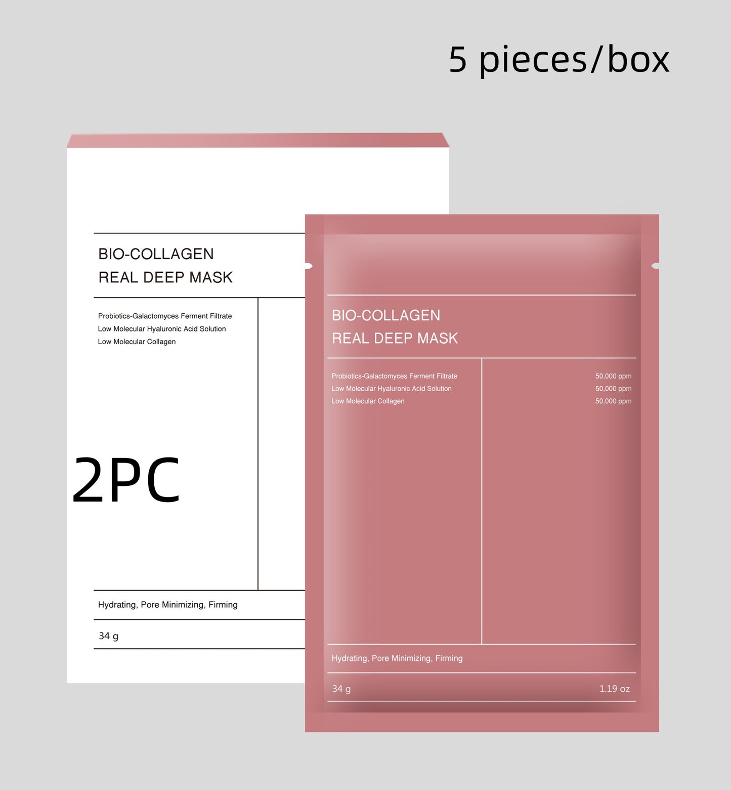 VOZA Dermal Glaze Bio-Collagen Deep Hydration Sheet Mask