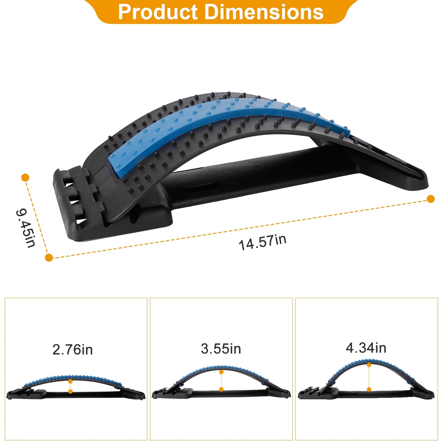 VOZA SpineAlign Arc Lumbar Back Stretcher & Decompression Device