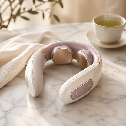 VOZA CerviSoothe cordless EMS neck massager with heat and remote
