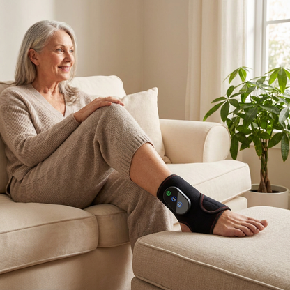 VOZA PlantarPulse Ankle Red Light Heat & Vibration Therapy Wrap — VOZA
