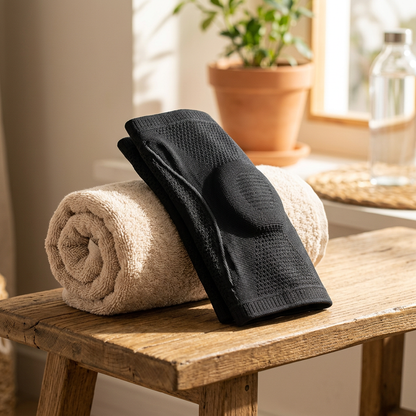 VOZA PatellaCore Knee Compression Sleeve Stealth Onyx - VOZA