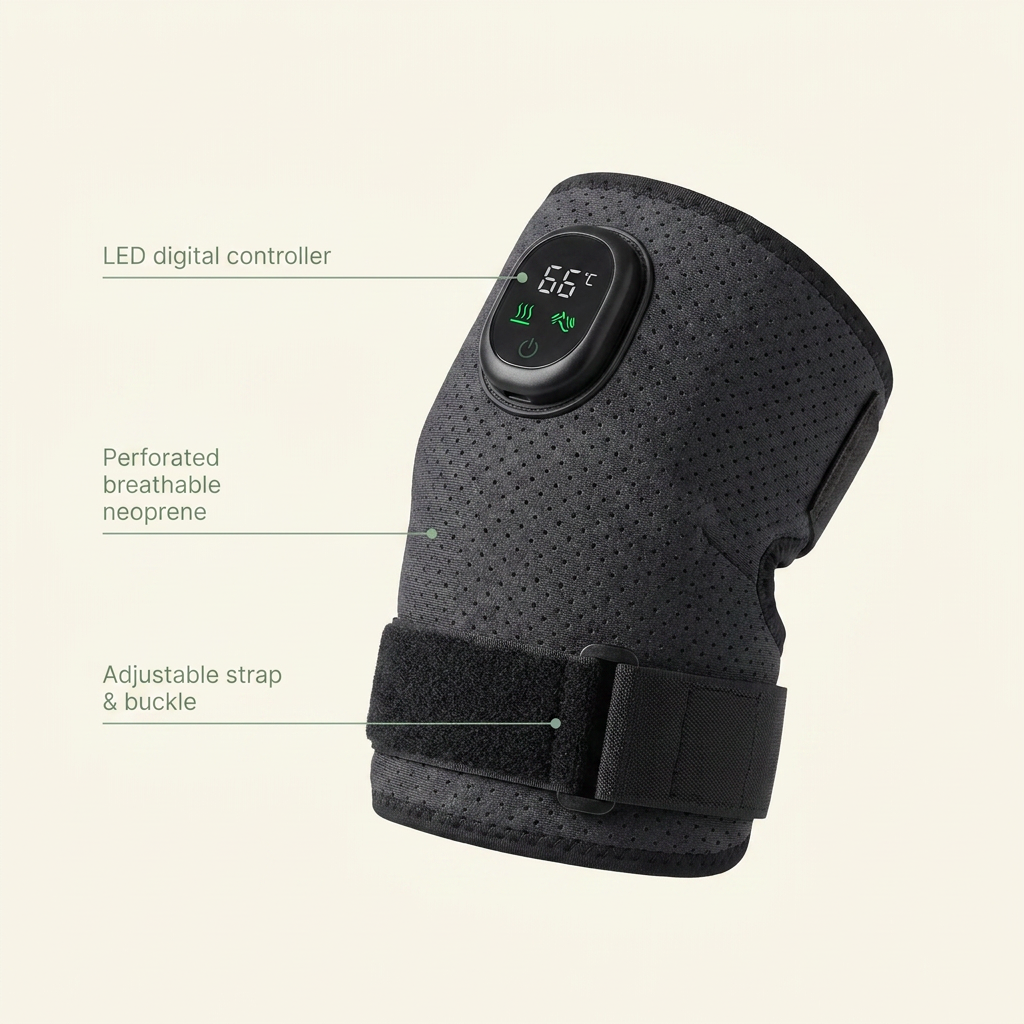 VOZA ThermaJoint Heated Shoulder, Knee & Elbow Vibration Recovery Wrap — VOZA
