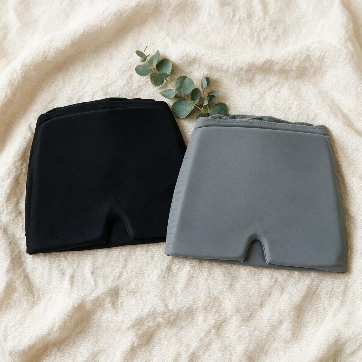 VOZA CryoForm color options flat-lay, Midnight Onyx and Slate Wave