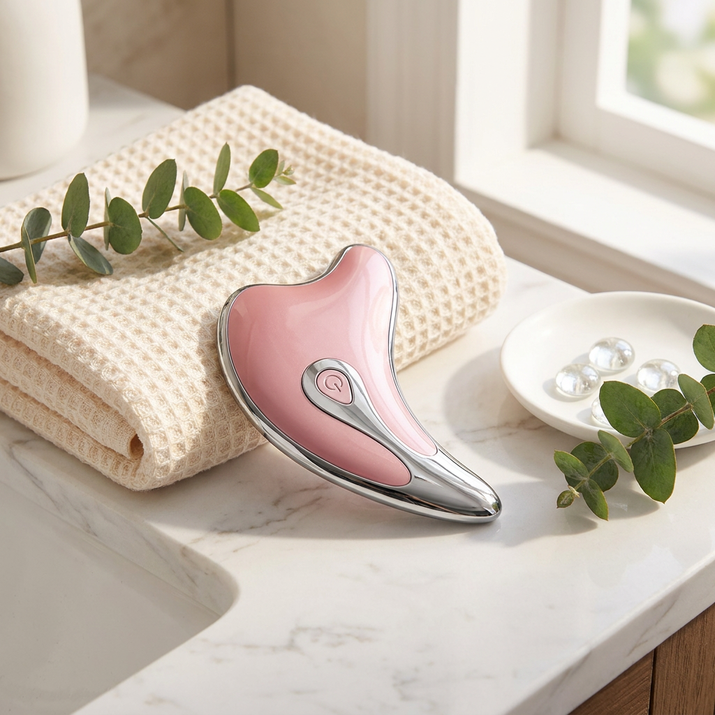 VOZA AuraSculpt Microcurrent Gua Sha Facial Lifting Paddle — VOZA
