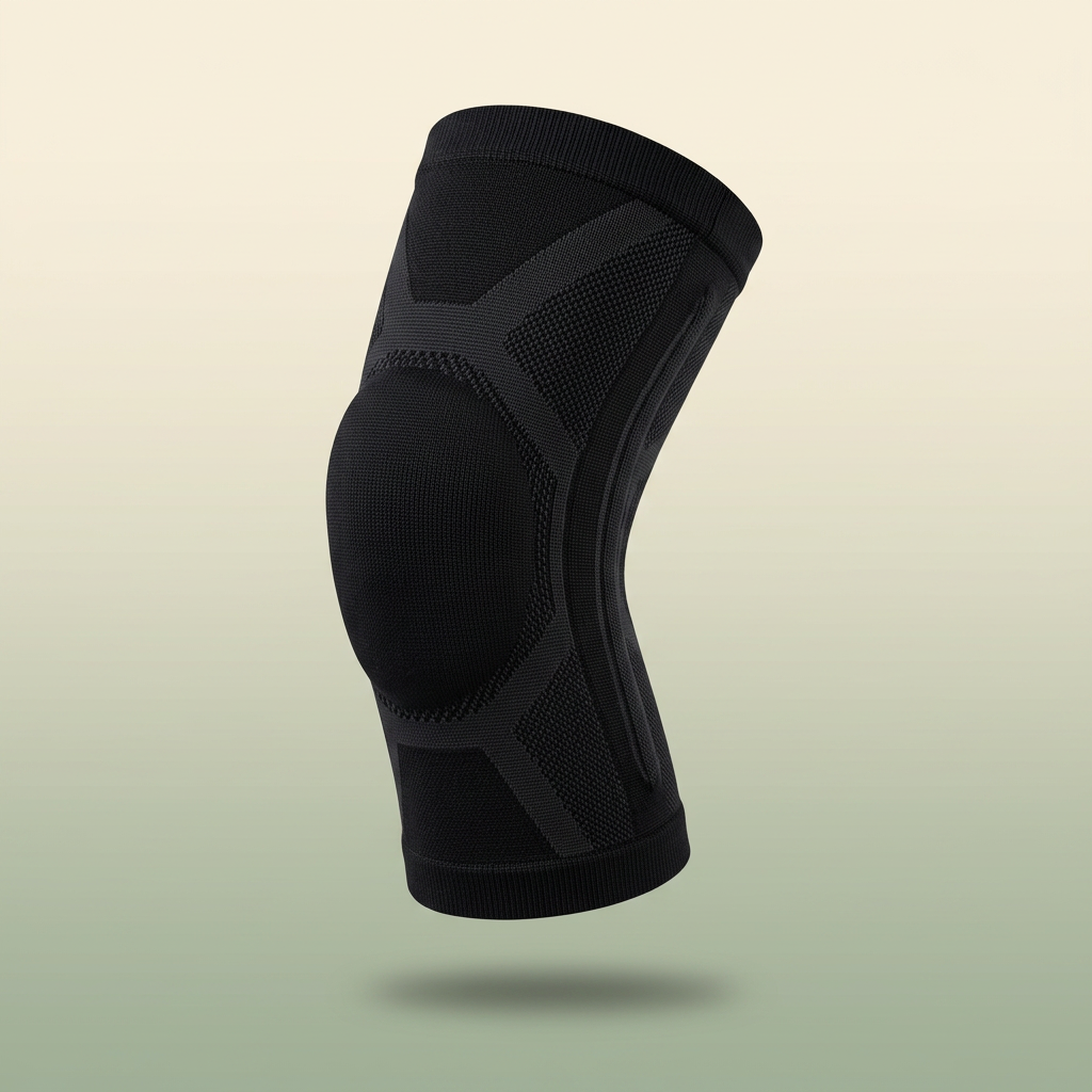 VOZA PatellaCore Knee Compression Sleeve Stealth Onyx - VOZA