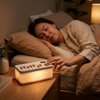 VOZA SomniSlide White Noise Sound Machine with 11+1 RGB Light Modes — VOZA