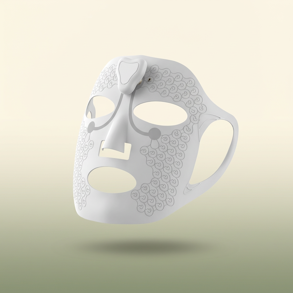 DermaSync wearable silicone EMS full-face mask — VOZA