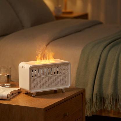 VOZA SomniCore 3-in-1 Flame Humidifier, White Noise & Sleep Light — VOZA