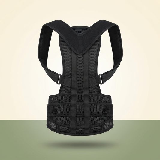 VOZA AlignPro Full-Back Posture Corrector with Lumbar Support & Magnetic Inserts — VOZA