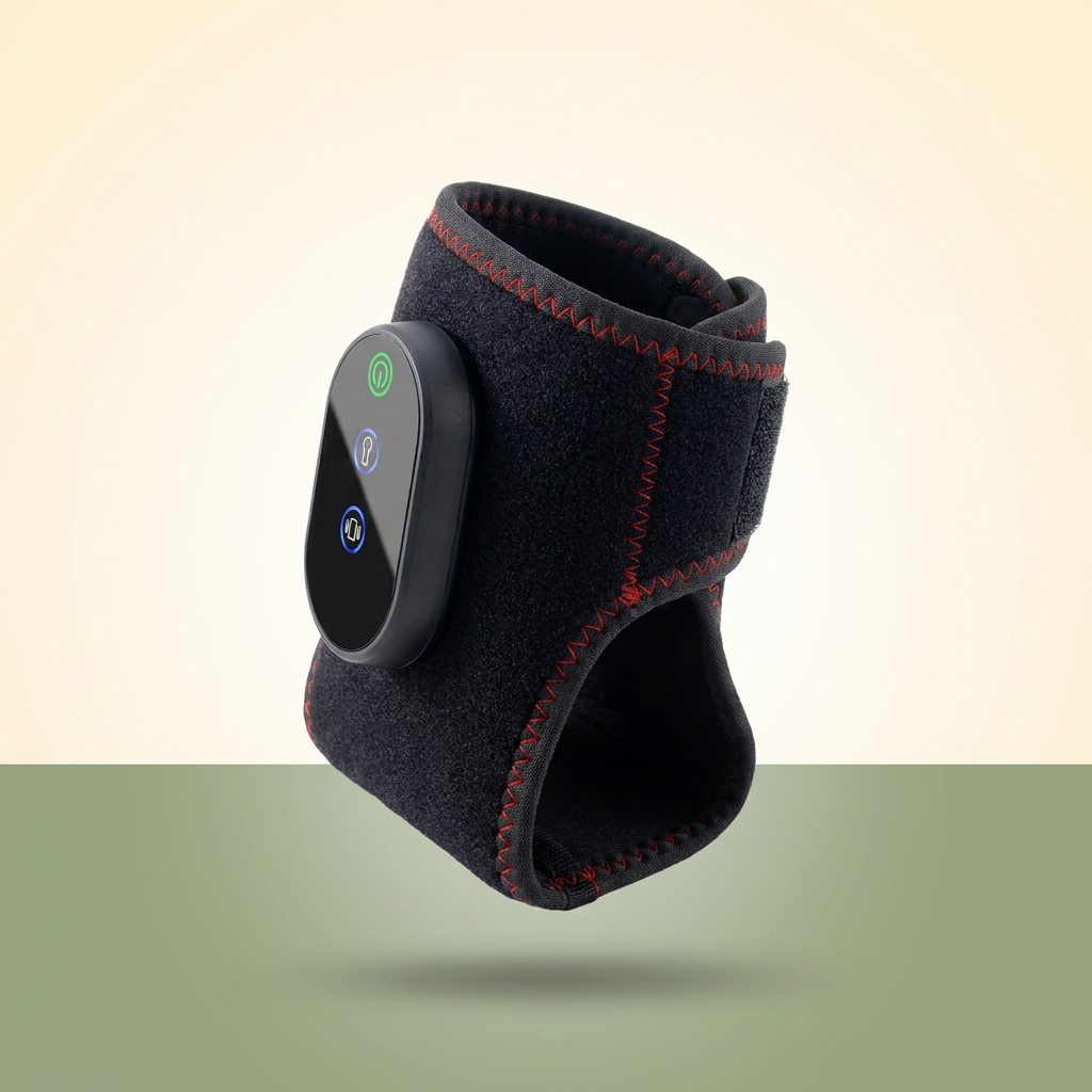 VOZA PlantarPulse Ankle Red Light Heat & Vibration Therapy Wrap — VOZA