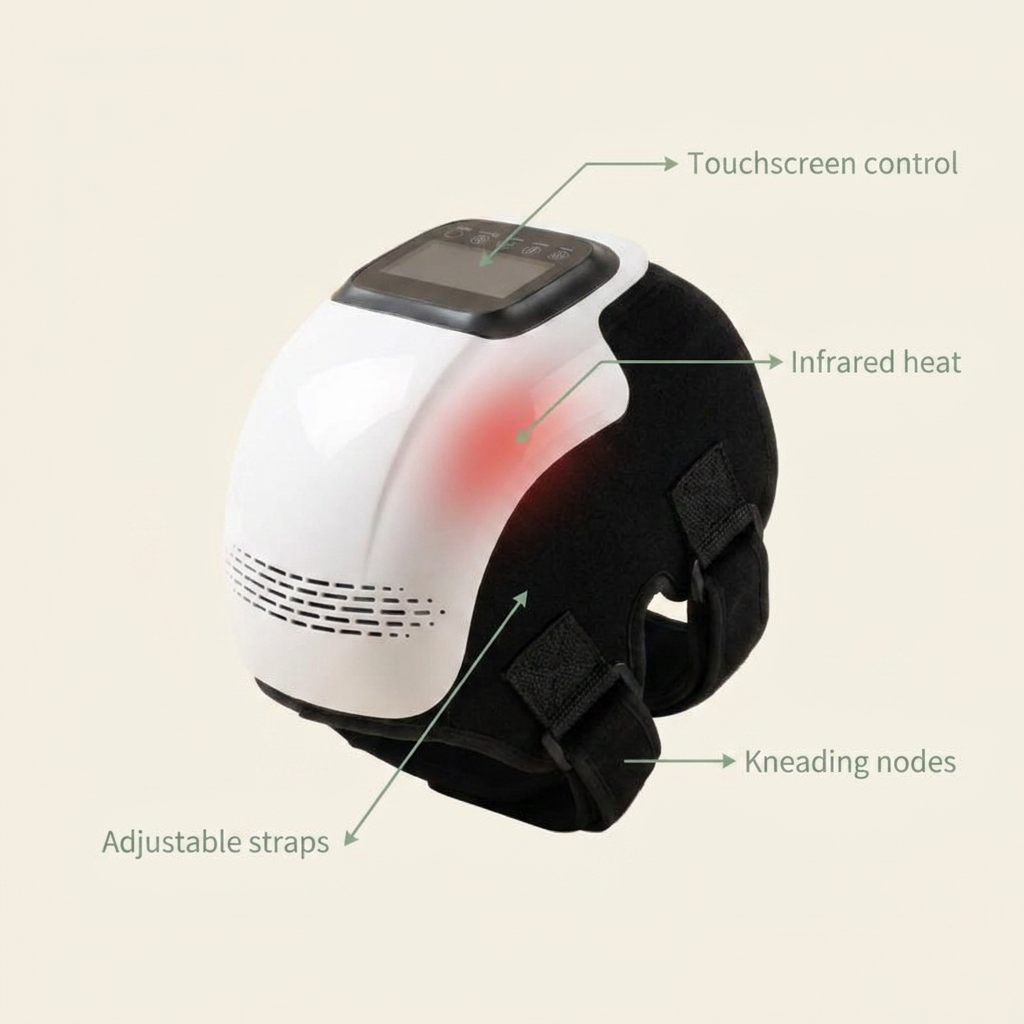 VOZA Kinex Smart Heated Knee Massager with Touchscreen — VOZA