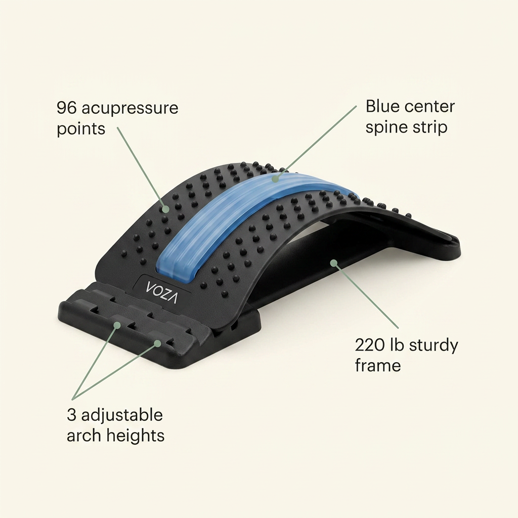 VOZA SpineAlign Arc Lumbar Back Stretcher & Decompression Device — VOZA