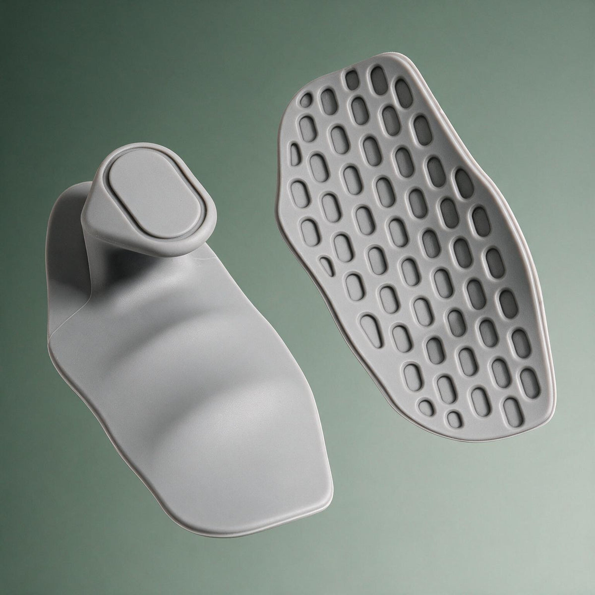 Detail of the VOZA Kinetic Palm smooth anchor pod and honeycomb palm surface