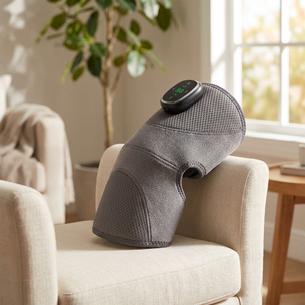 VOZA KneeSync Heated Infrared Knee Wrap with LED Controller — VOZA