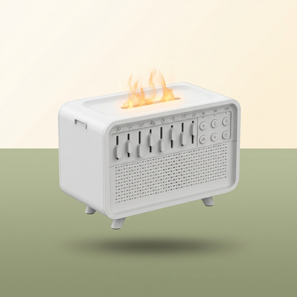 VOZA SomniCore 3-in-1 Flame Humidifier, White Noise & Sleep Light — VOZA