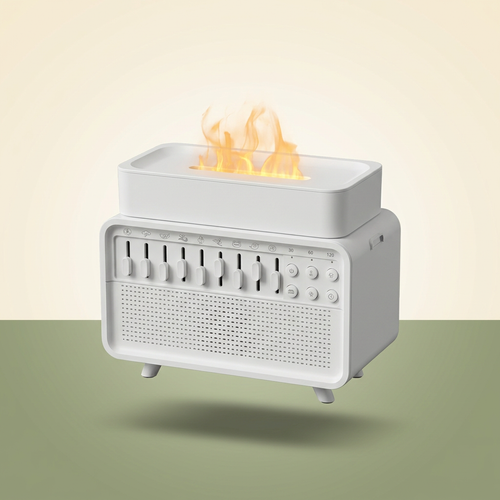 VOZA SomniCore 3-in-1 Flame Humidifier, White Noise & Sleep Light — VOZA