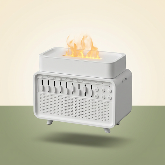 VOZA SomniCore 3-in-1 Flame Humidifier, White Noise & Sleep Light — VOZA