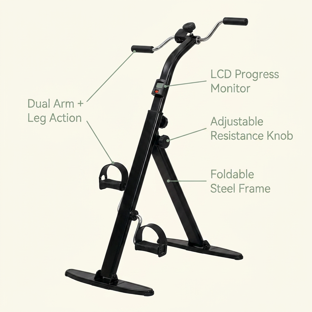 KinexCycle seated arm+leg pedal trainer — VOZA