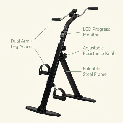 KinexCycle seated arm+leg pedal trainer — VOZA