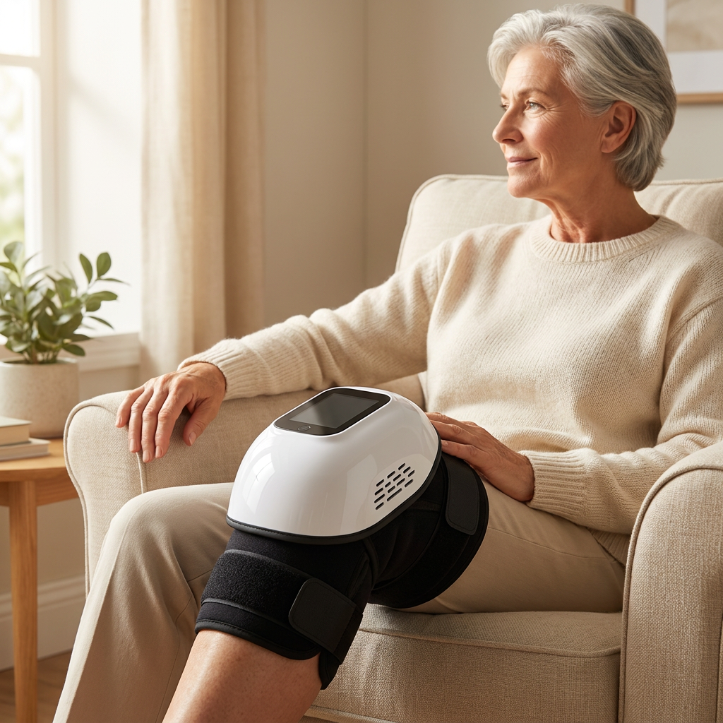 VOZA Kinex Smart Heated Knee Massager with Touchscreen — VOZA