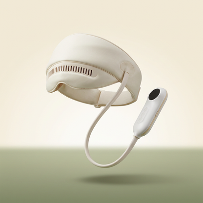 CerebroCalm airbag eye & forehead massager with corded remote — VOZA