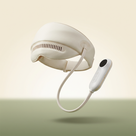 CerebroCalm airbag eye & forehead massager with corded remote — VOZA