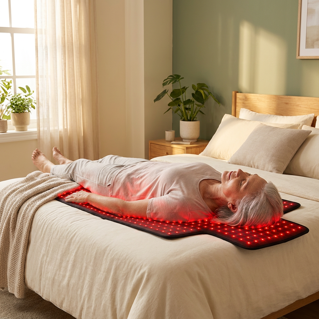 VOZA Lumos Core Full-Back Red Light Therapy Pad with Binding Strap — VOZA