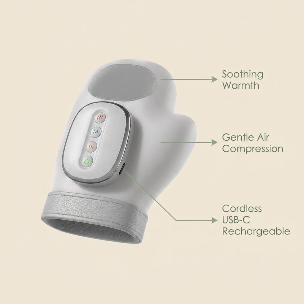 VOZA SootheSync Heated Hand Massager Glove — VOZA